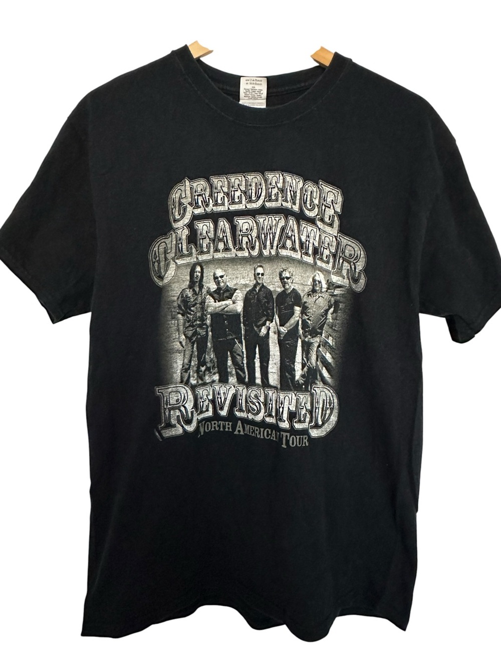Vintage Black Creedence Clearwater Revisited Graphic Tee Unisex Large